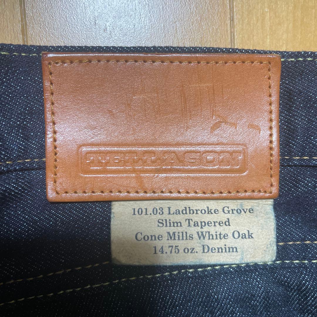 TELLASON テーパードセルビッチデニム