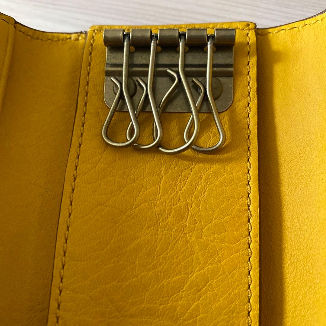 未使用　coach キーケース　4連　レザー　ショップカード　箱付き