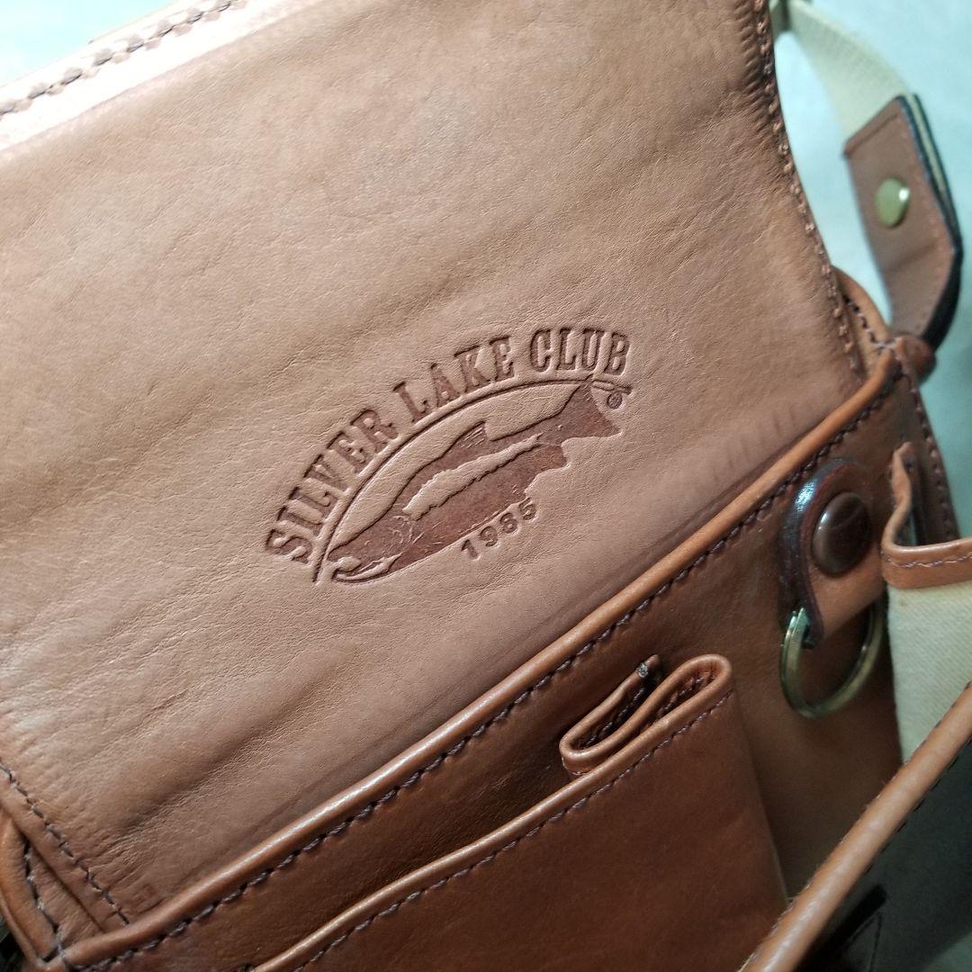 未使用級　シルバーレイククラブ　オイルレザー　ショルダーバック　本革