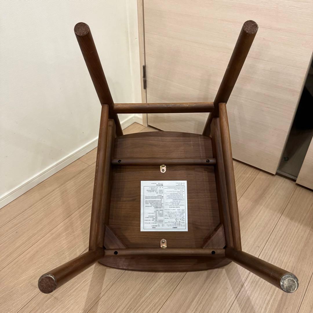 makoto　無印良品　ラウンドチェア　ウォールナット　1