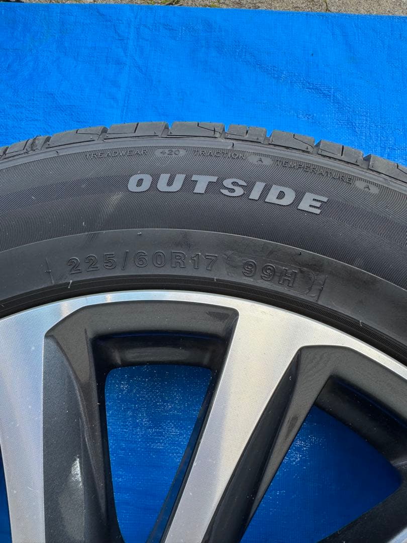 トヨタアルファード30前期純正17インチタイヤホイール4本セット2023年製