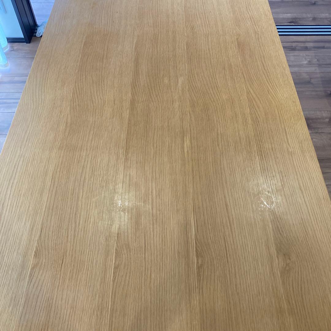 無印　【リビングでもダイニングでもつかえるテーブル ・4】130✖️80 オーク材