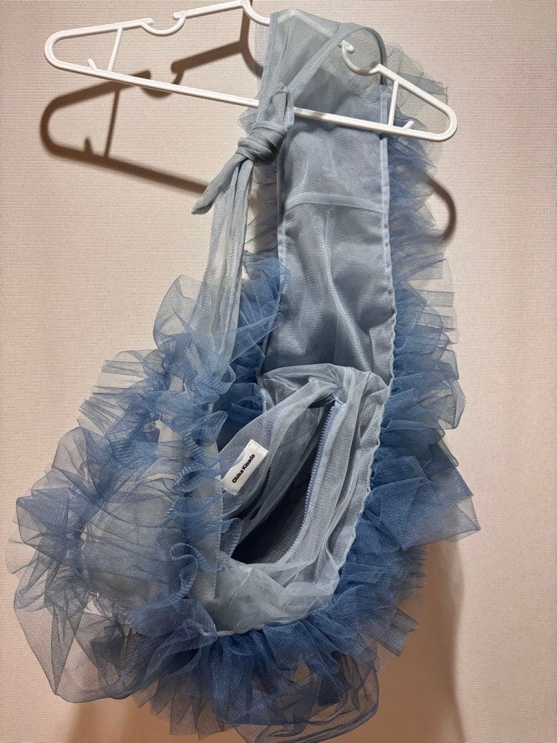 chika kisada チュールバッグ ビスチェ 水色