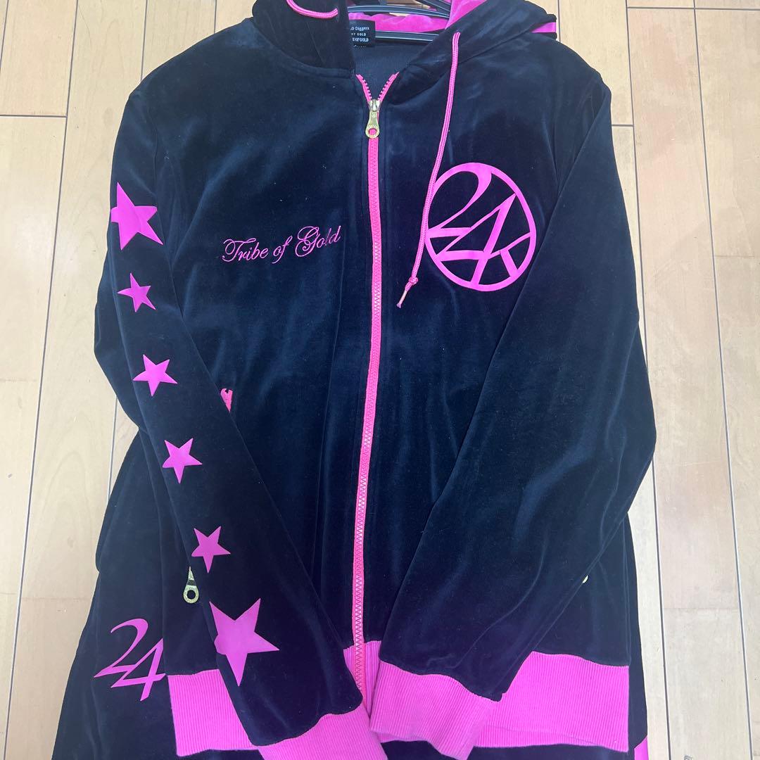 24karats セットアップ ブラックピンク Mサイズ 即購入可能 - メルカリ