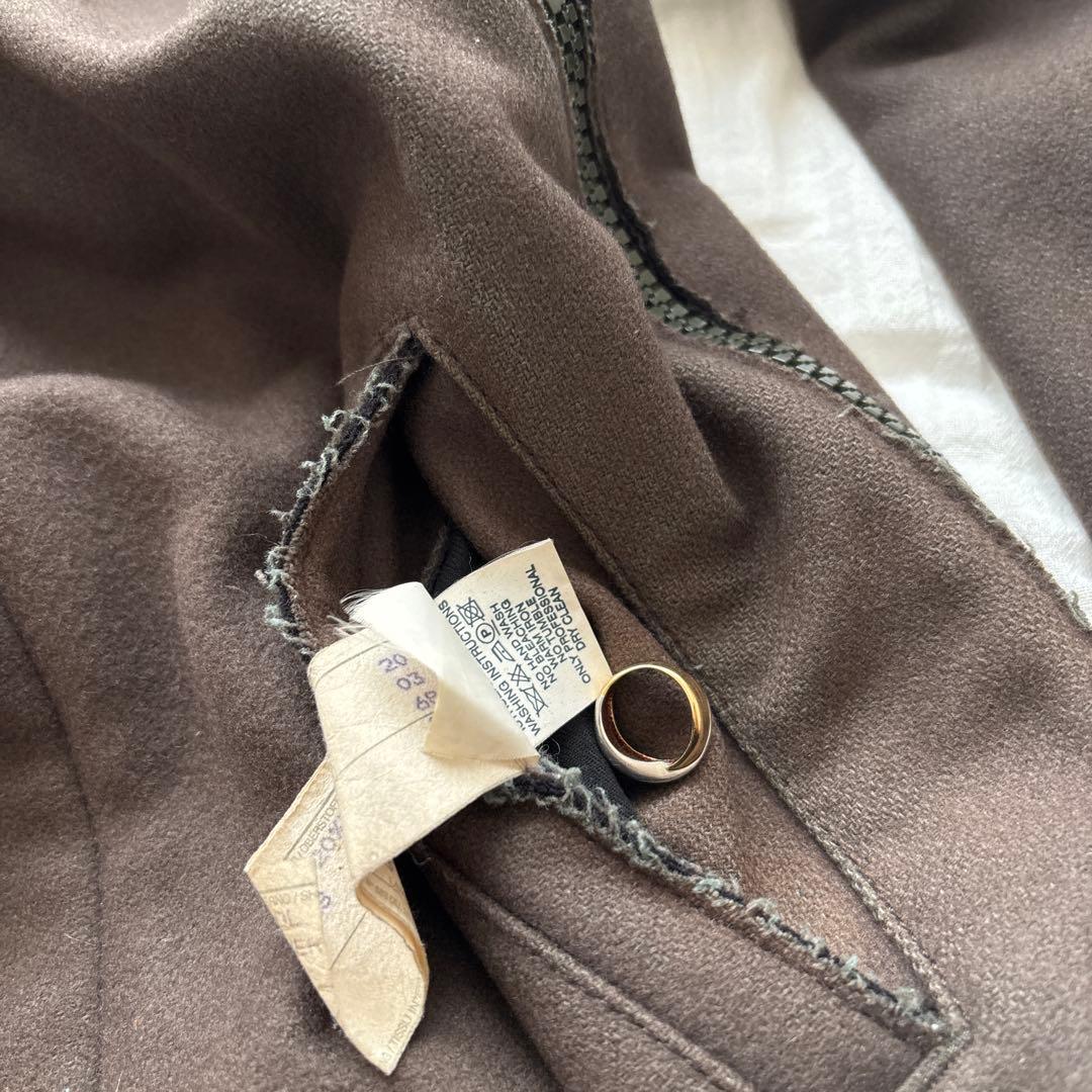 名作　90s emporio armani 変形ロングコート