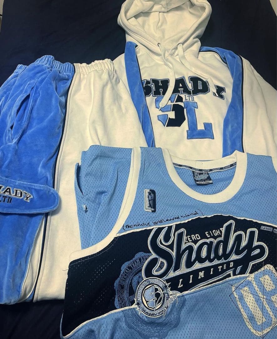 Shady Limited 水色ゲームシャツ