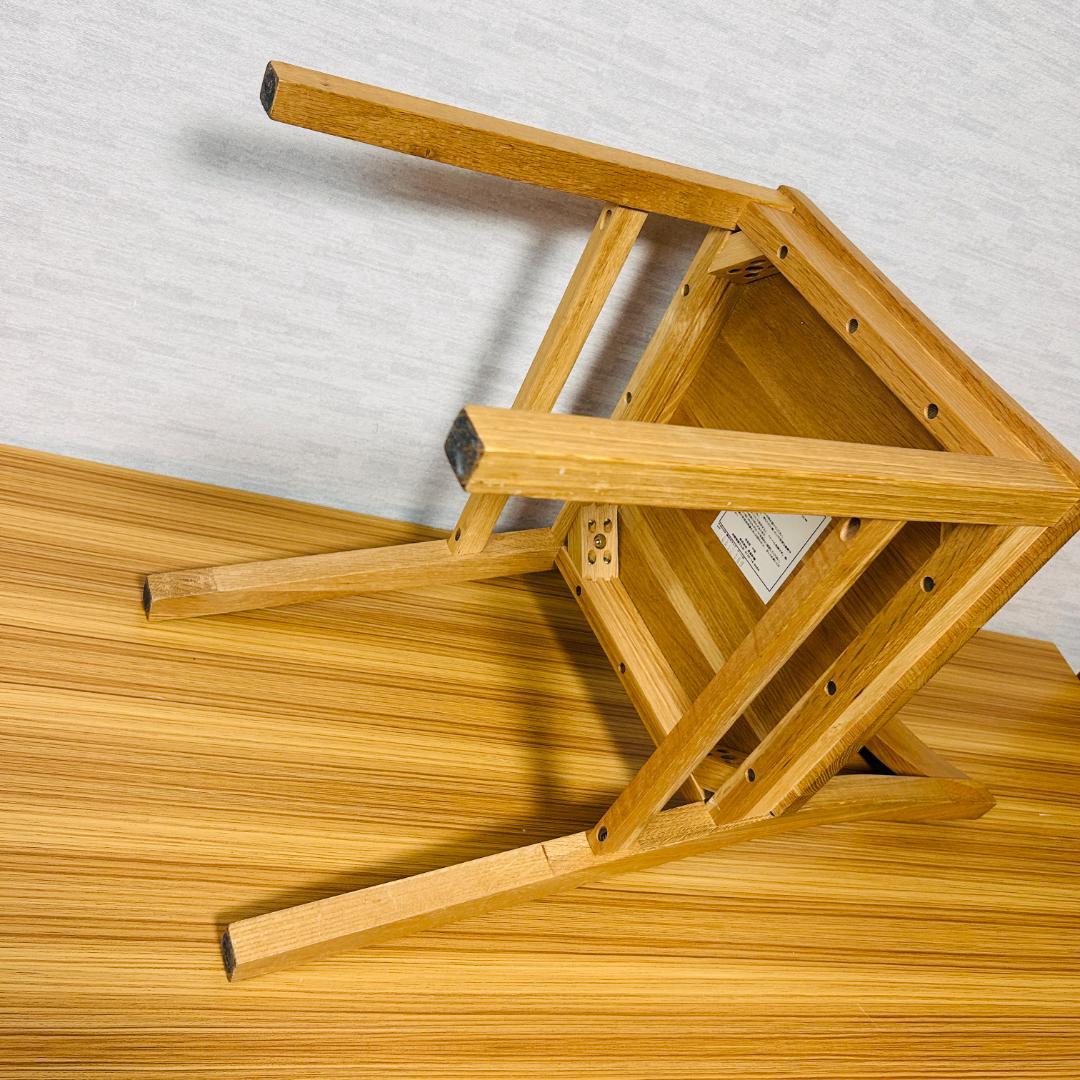 廃盤品】MUJI 無印良品 無垢材チェア オーク材 ダイニングチェア 2脚