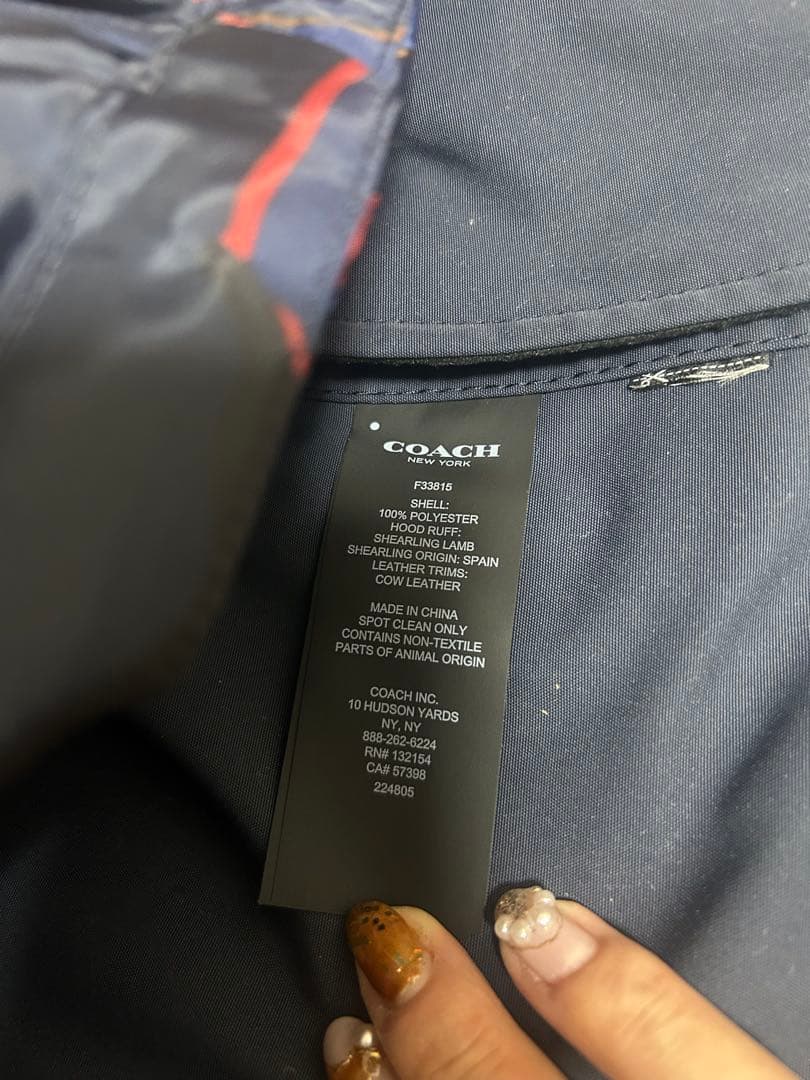 COACH】ダウンライナー付き モッズコート M ネイビー メンズ 3WAY