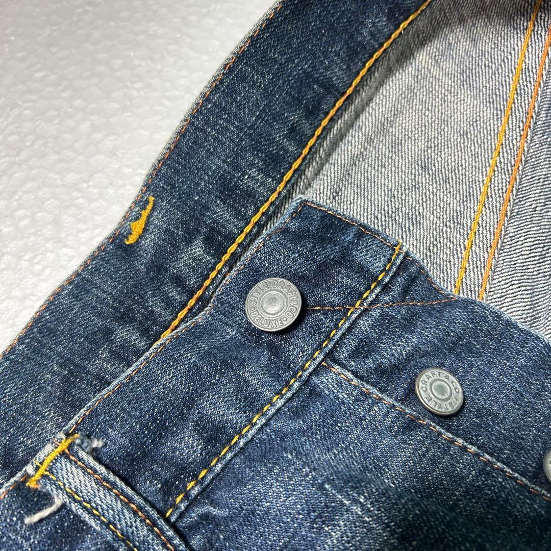 evisu ジーンズ 水色カモメペイント 古着