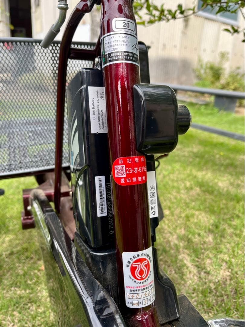 【ノンパンク】PELTECH TBDR-163L 電動アシスト三輪車 前後かご付