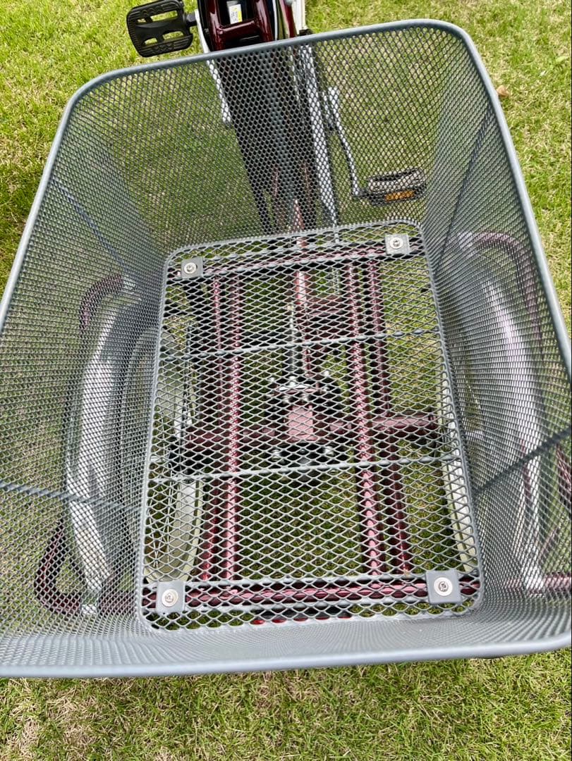 【ノンパンク】PELTECH TBDR-163L 電動アシスト三輪車 前後かご付