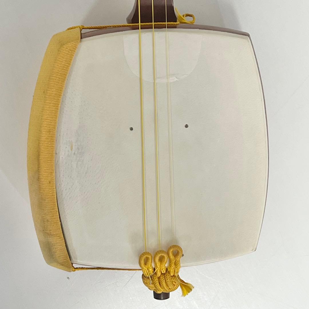 長唄三味線 丸打胴 撥 ハードケース付き