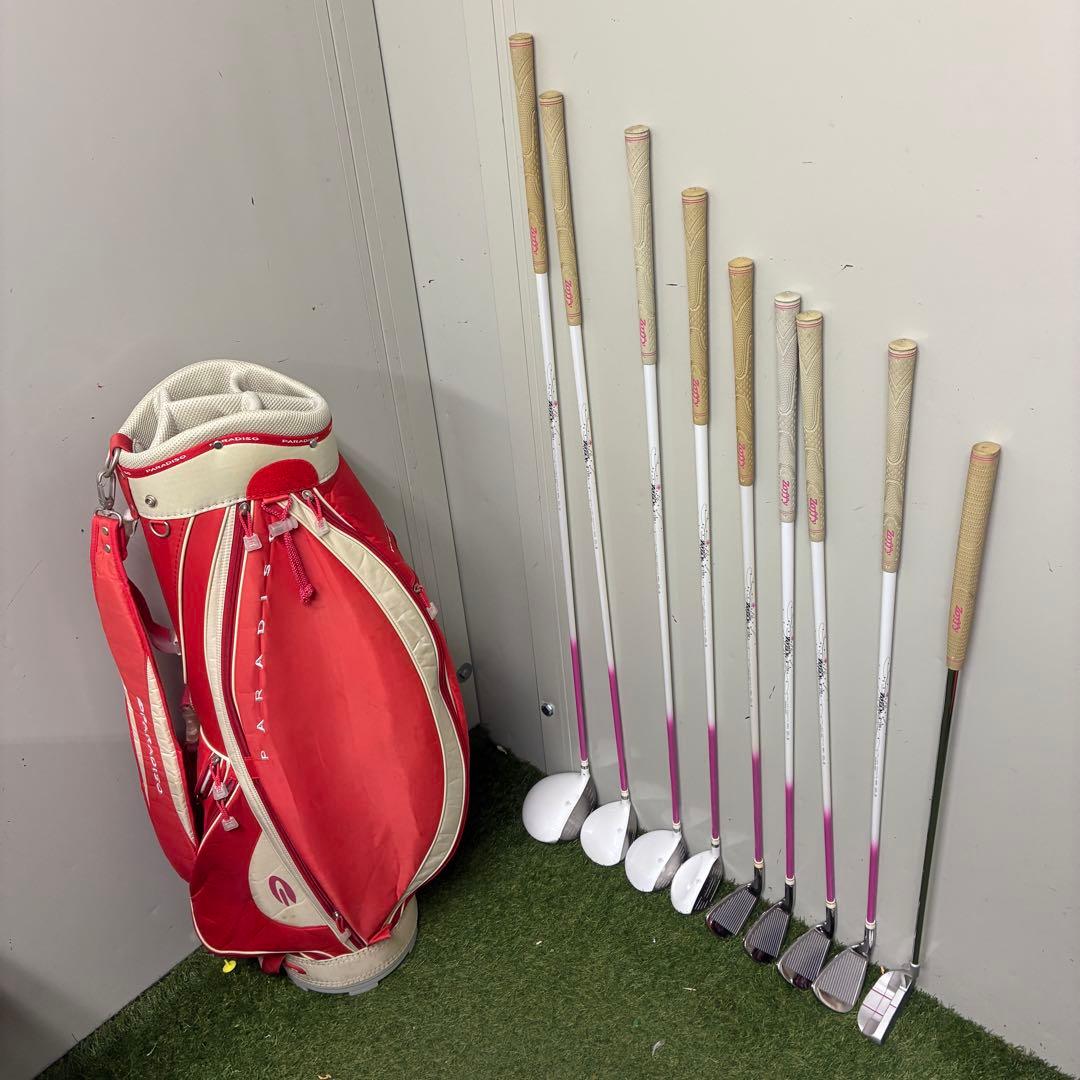 レディースゴルフクラブセット【PARADISO】【ヘッドカバー付】【ZOFFY】