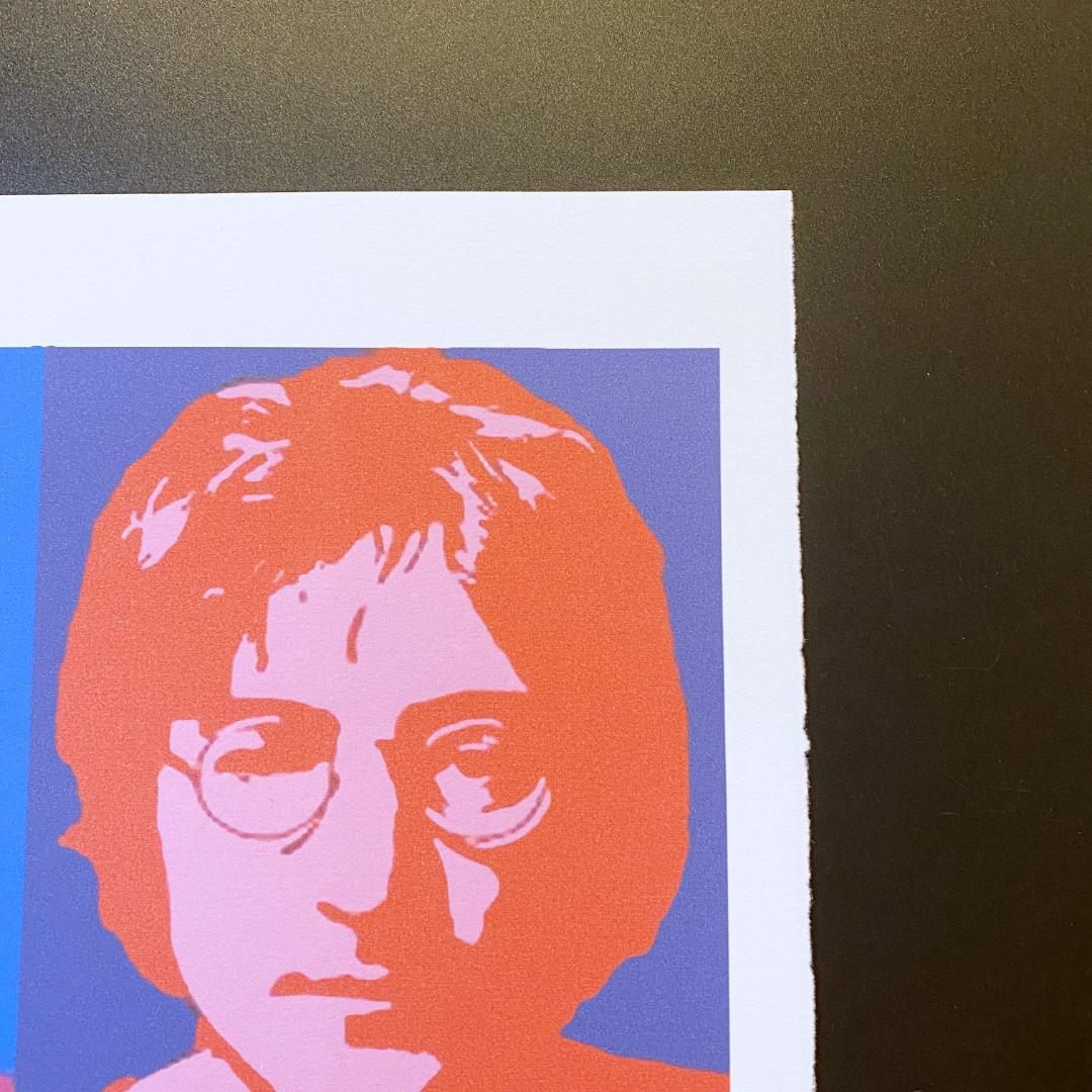 【模写】世界限定100枚 アンディ・ウォーホル ジョン・レノン リトグラフ 色