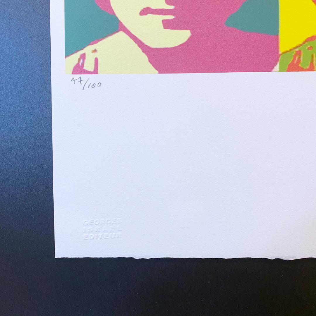 【模写】世界限定100枚 アンディ・ウォーホル ジョン・レノン リトグラフ 色