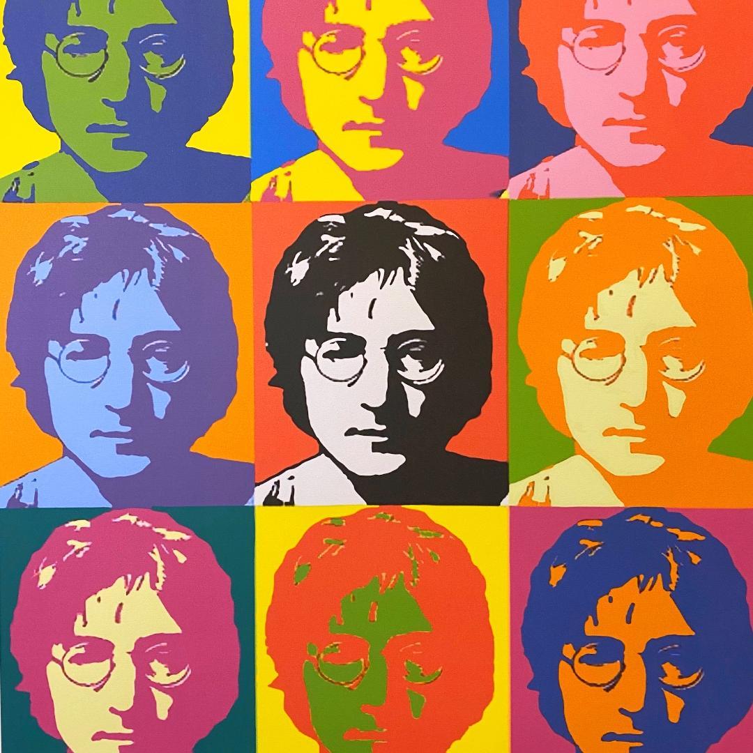 【模写】世界限定100枚 アンディ・ウォーホル ジョン・レノン リトグラフ 色