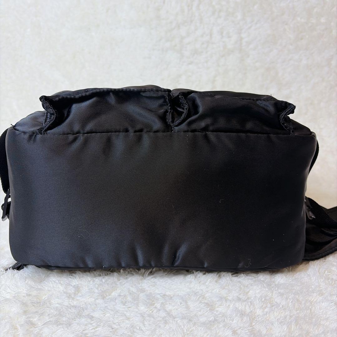【美品】PORTER タンカー 2way ボディバッグ ウエストバッグ ブラック