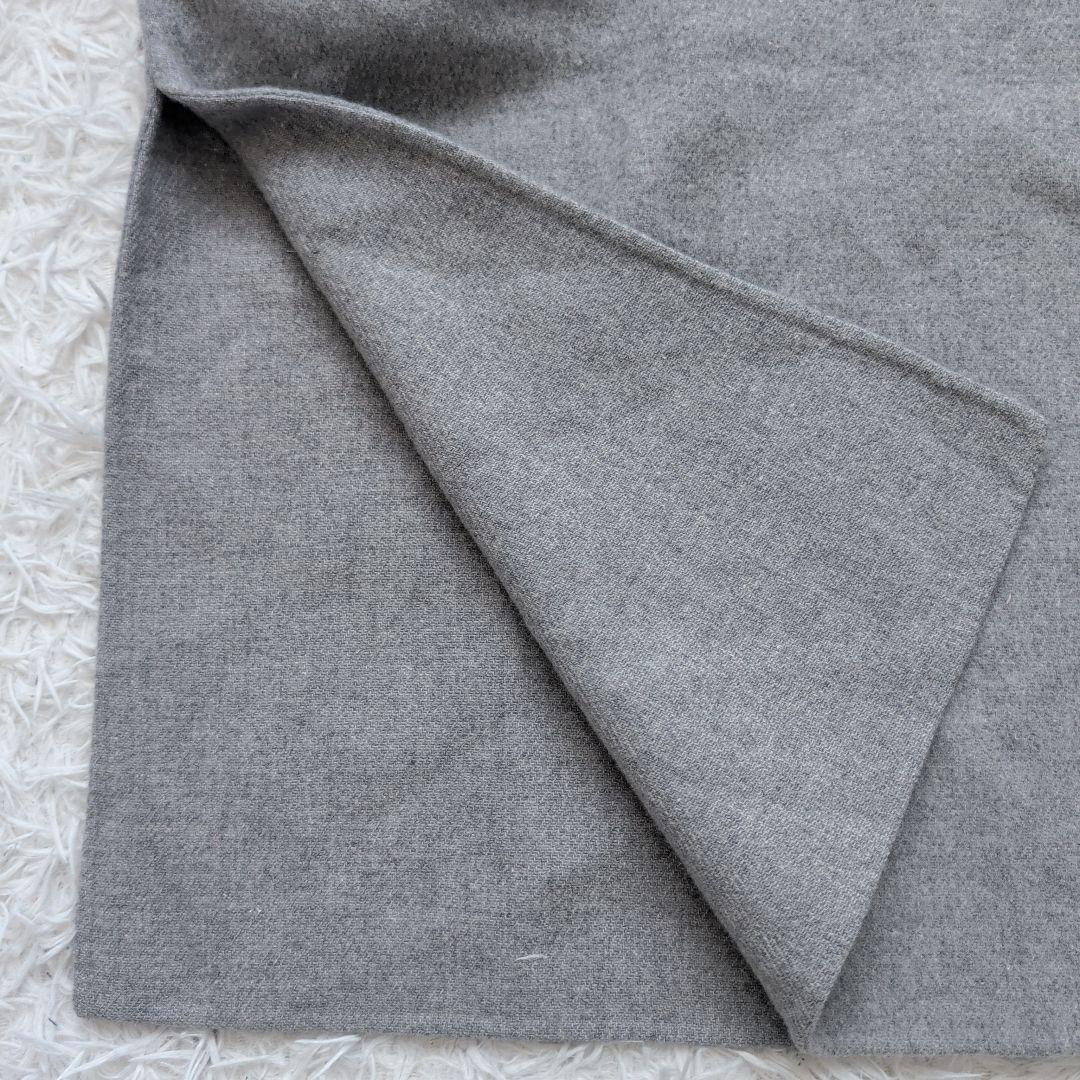 近年 スピックアンドスパン ビーバーフォールドラペルコート 36 グレー