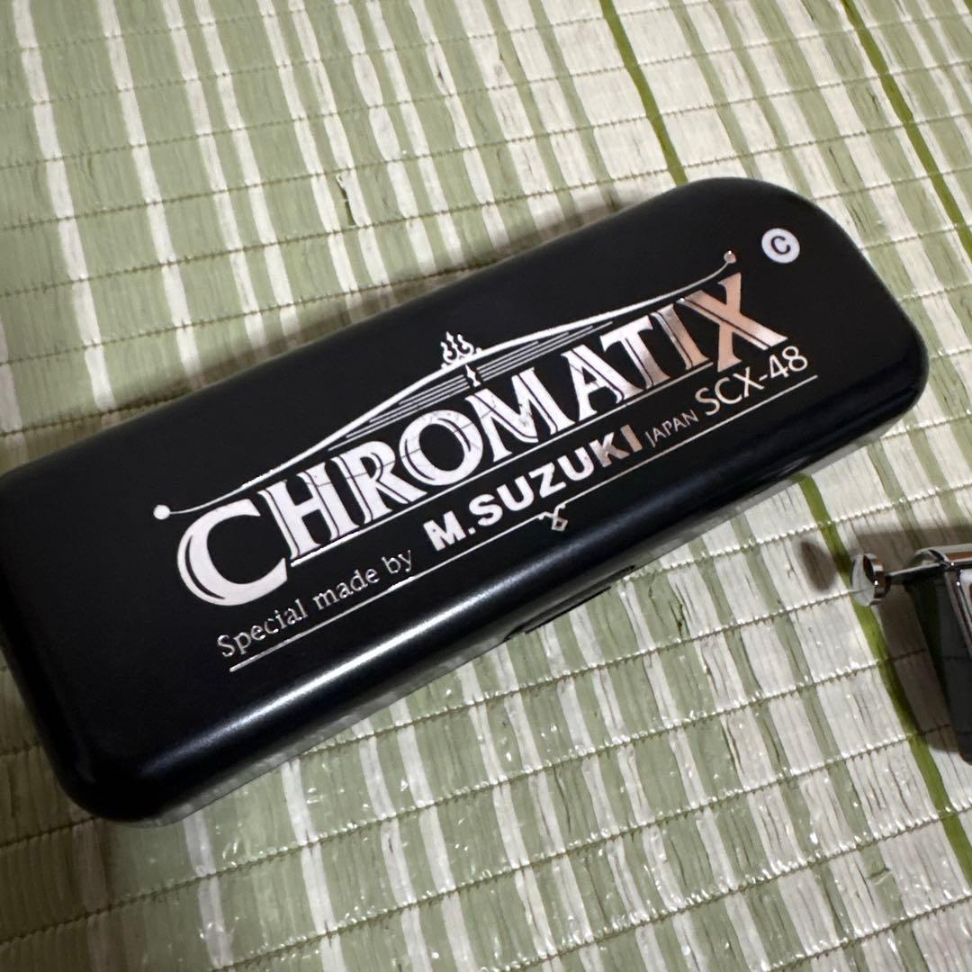 M SUZUKI クロマチックハーモニカ　SCX-48 スズキ　楽器　音楽ハープ