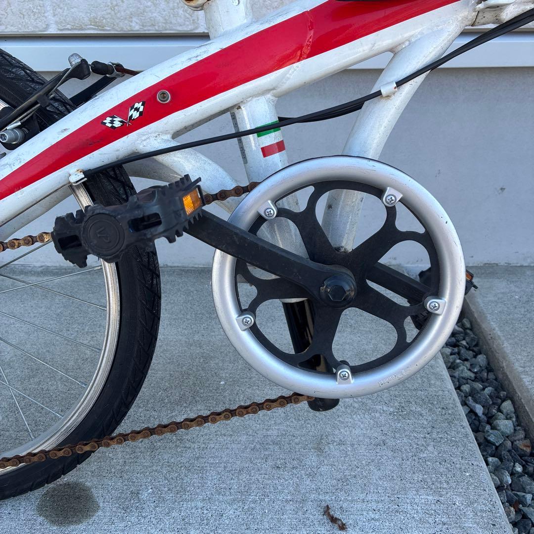 Ferrari フェラーリ 折りたたみ自転車 レッド・ホワイト Ferrari