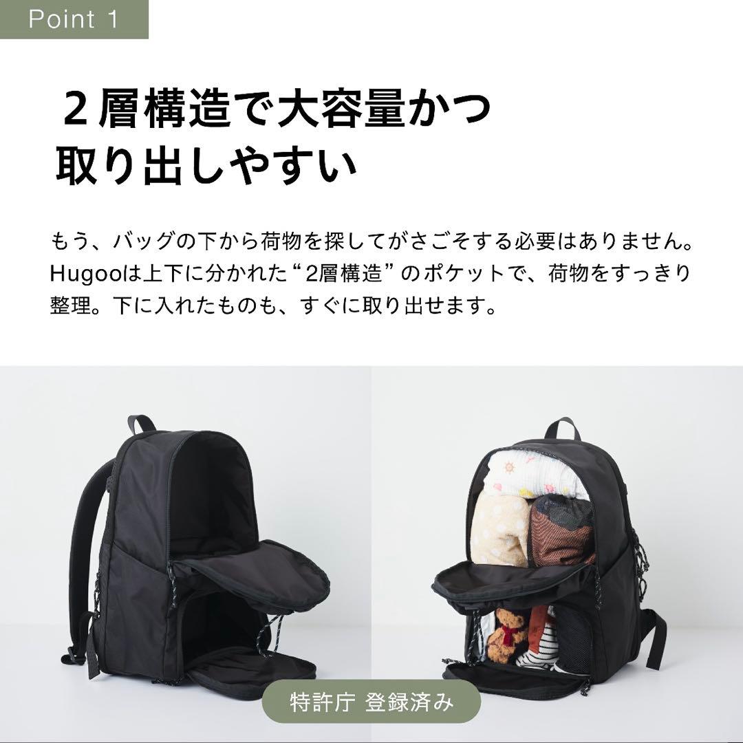 早い者勝ち！Hugoo（ハグー）　ペアレンツバッグ