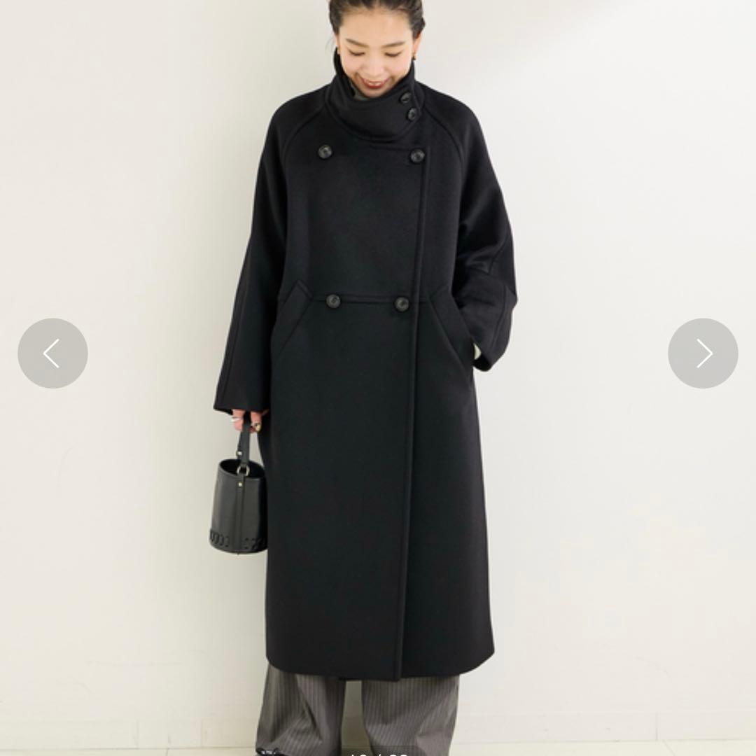 極美品♡完売品B.C STOCK WビーバーコクーンW前スタンドコート 24AW