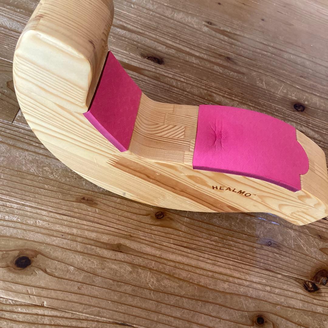 HEALMO バランスボード 木製 ピンク