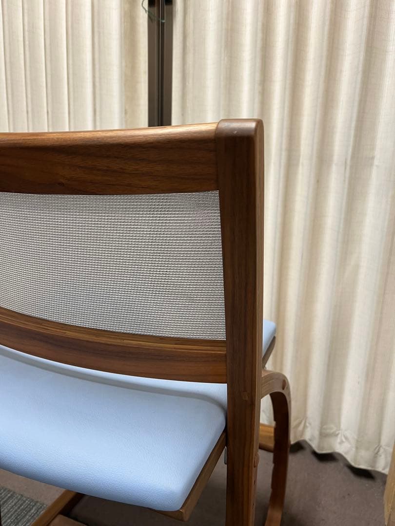 N1【used】カリモク デスクチェア XT2451KR フローラルブルー