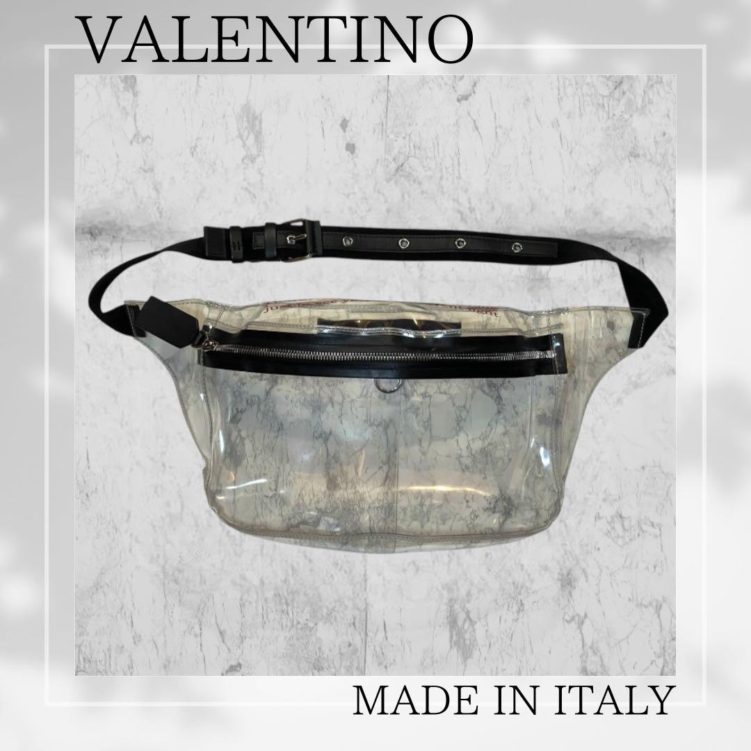 VALENTINO《ヴァレンティノ》透明PVCポーチ ショルダークリアバッグ美品