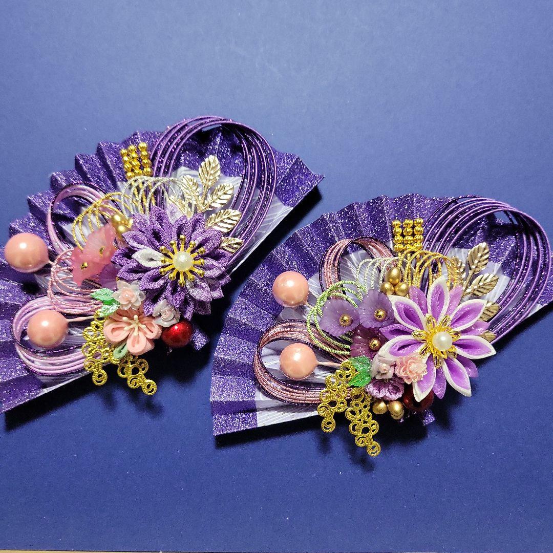 LUPINUS《水引素材》友禅和紙使用扇子