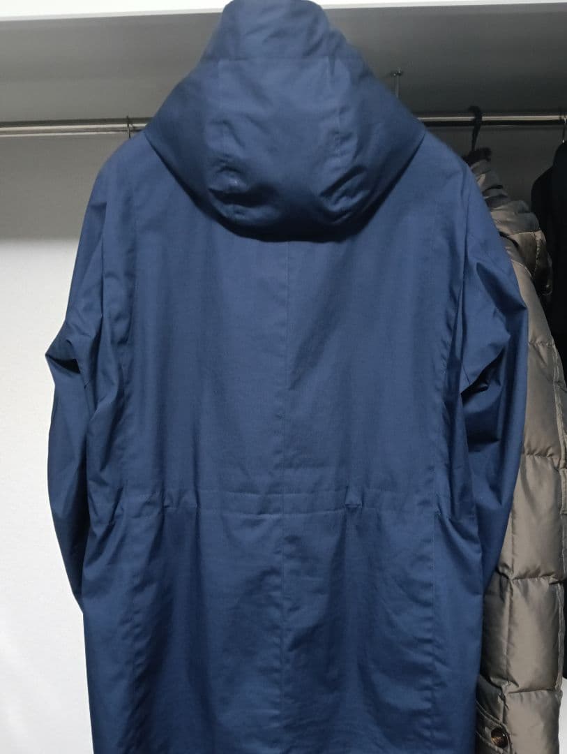 ムーレー ウィルソンMOORER WILSON フーデッドコート 48 ブルー