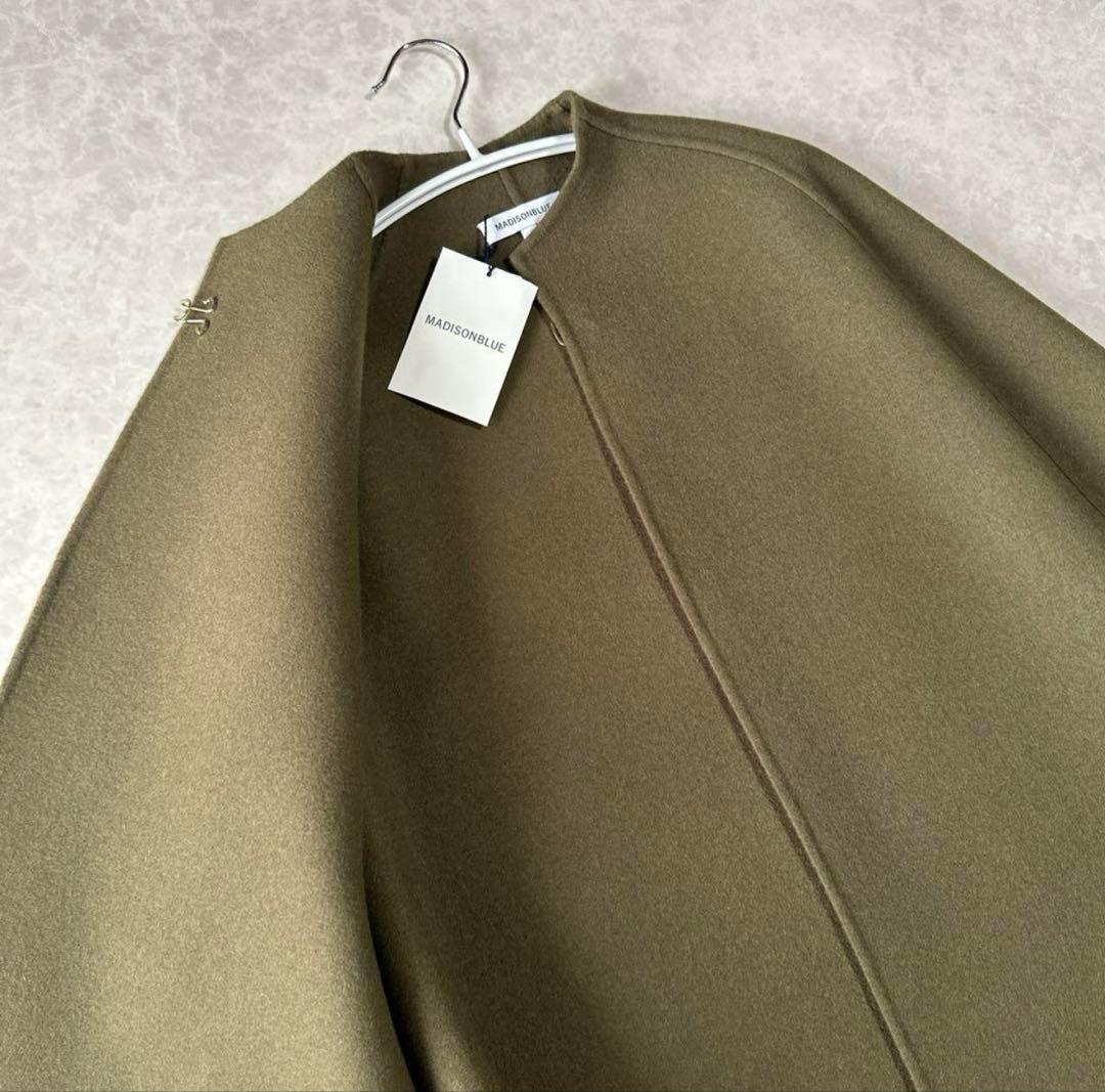 マディソンブルー サイドスリットロングケープ MADISON BLUE