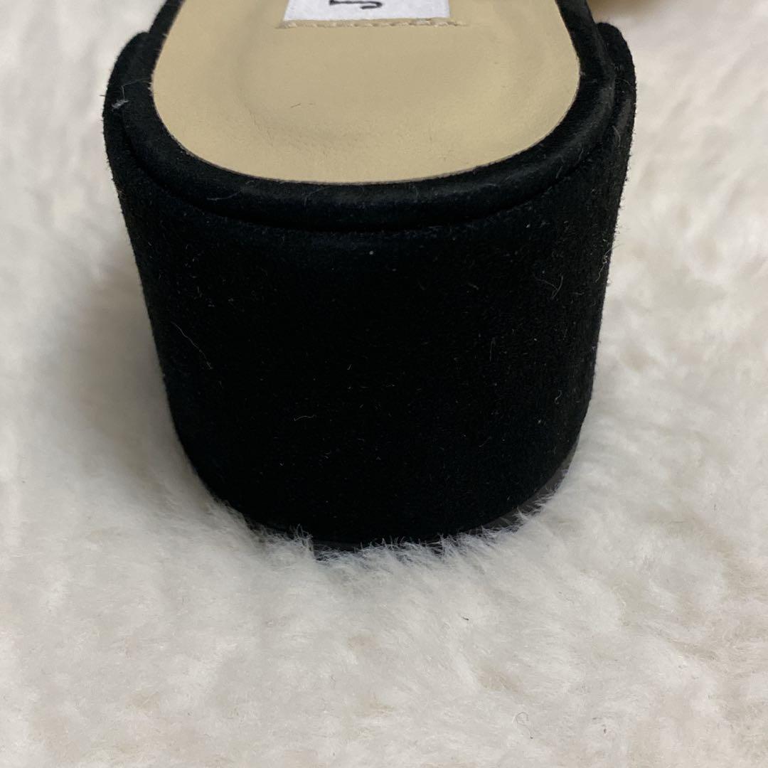 極美品✨ジミーチュウ クリスタル バッグ ミュールサンダル スエード 黒