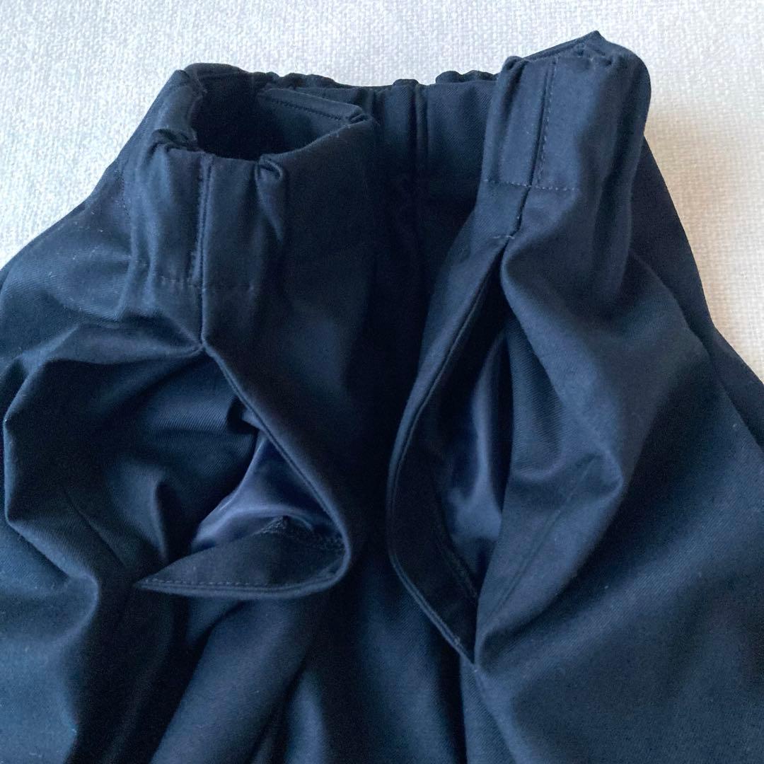 新品タグ付き　ミズイロインド　タックワイドパンツ　ウエストゴム　9分丈　2