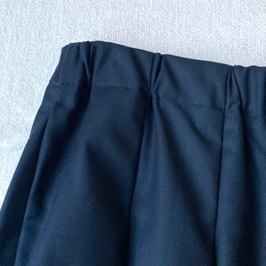 新品タグ付き　ミズイロインド　タックワイドパンツ　ウエストゴム　9分丈　2