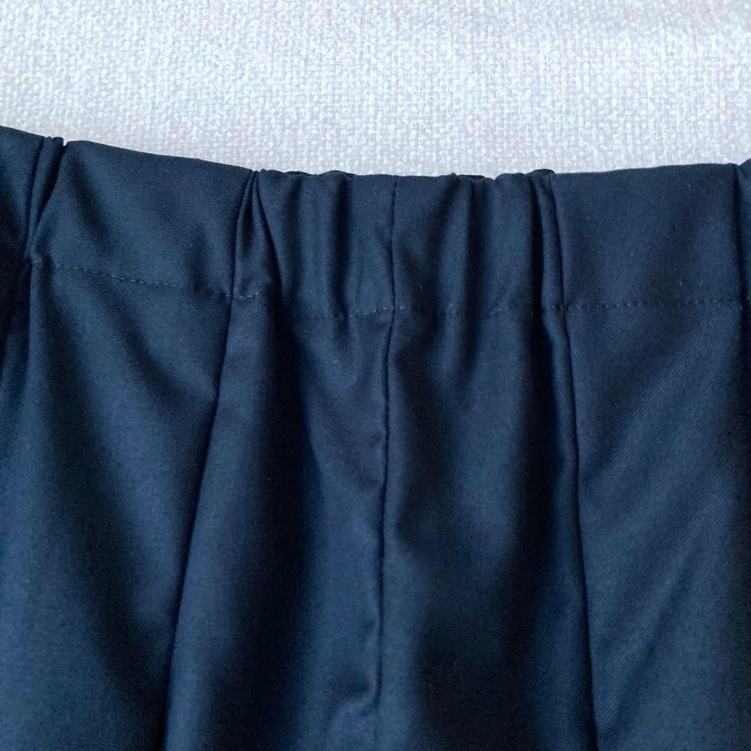 新品タグ付き　ミズイロインド　タックワイドパンツ　ウエストゴム　9分丈　2