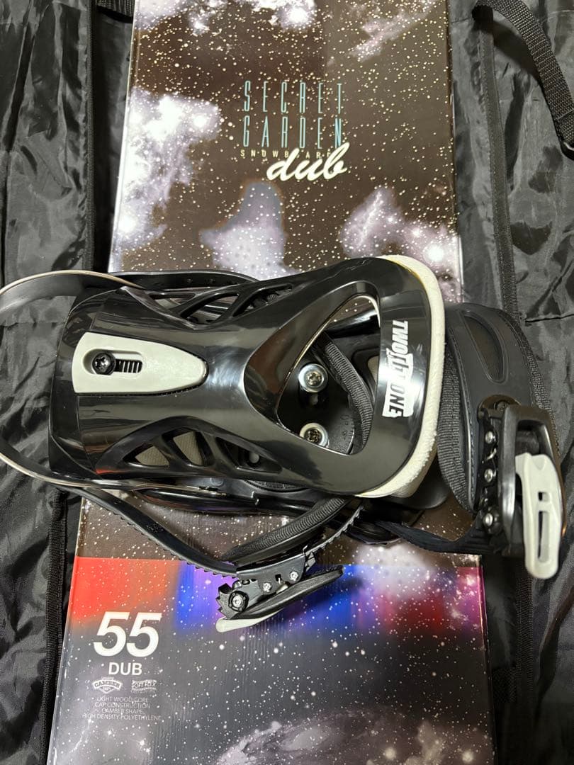 【3点セット】dub スノーボード、ビンディング、バッグのセット