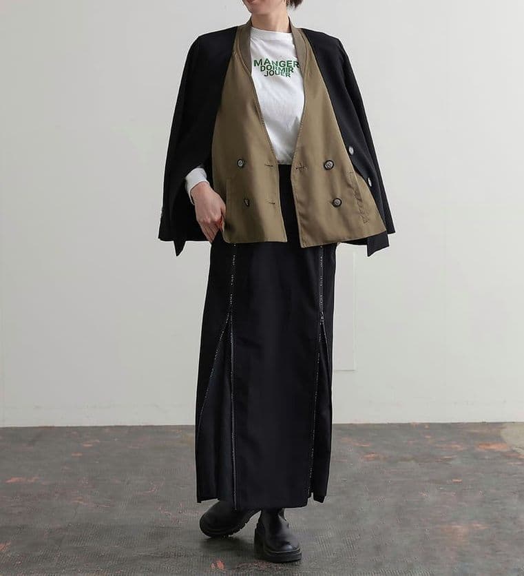 ■美品 RISREY リズレー ミリタリー コンビ ジャケット