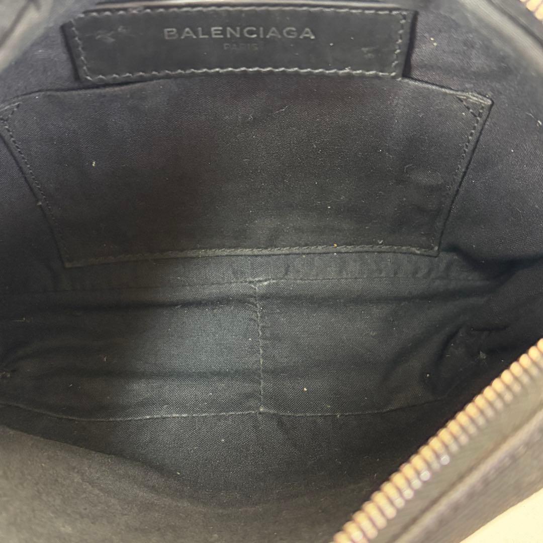 バレンシアガ ネオリフト ウエストポーチ キャンバス レザー ブラック 黒