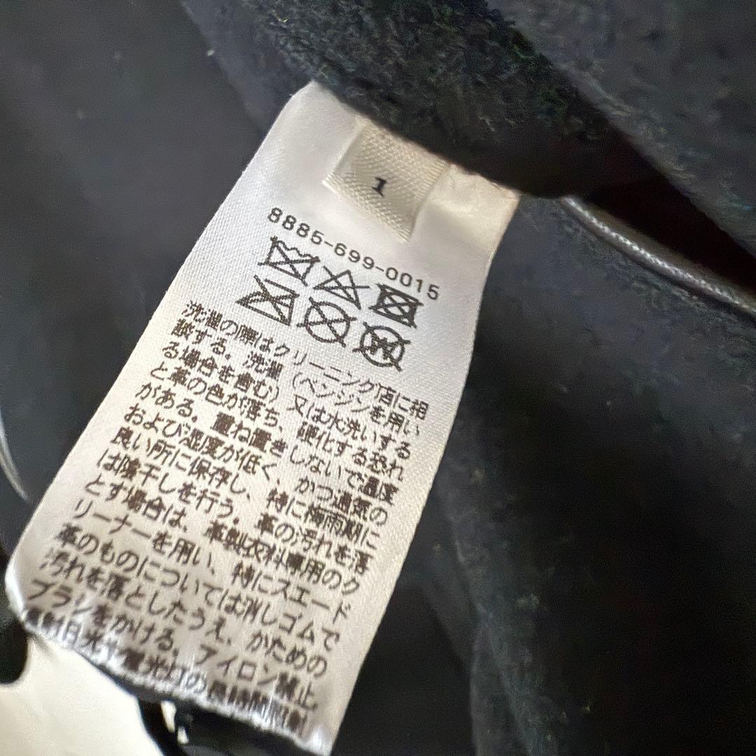 LOEFF ラムレザースリーブ メルトン スタジアム ジャンパー　サイズ1