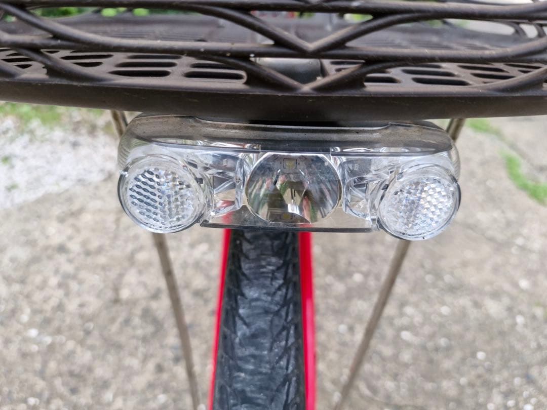 ヤマハ 電動アシスト自転車 赤 pass natura