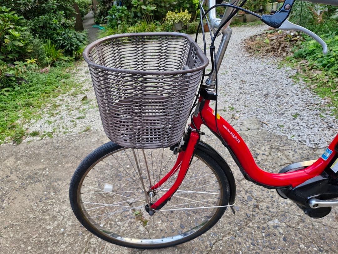 ヤマハ 電動アシスト自転車 赤 pass natura