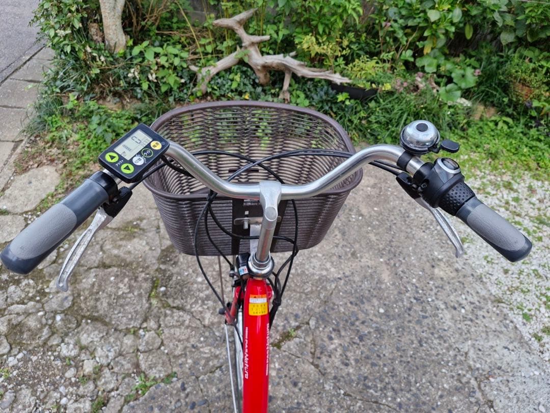 ヤマハ 電動アシスト自転車 赤 pass natura