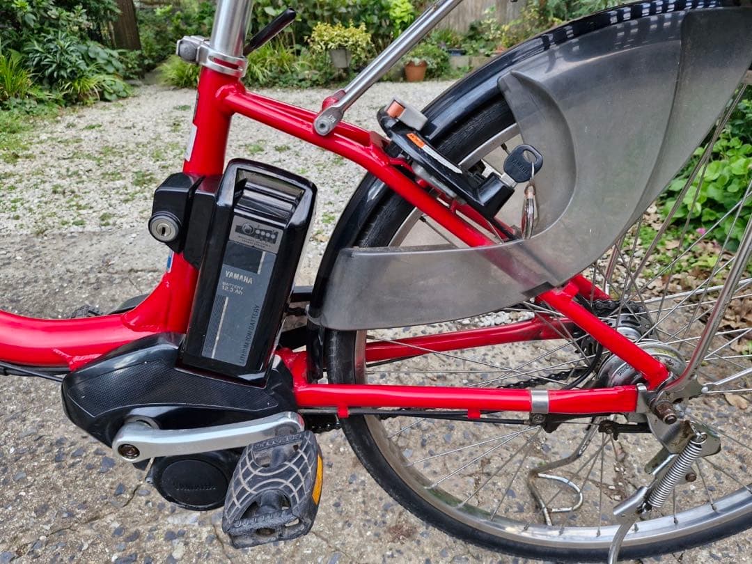 ヤマハ 電動アシスト自転車 赤 pass natura