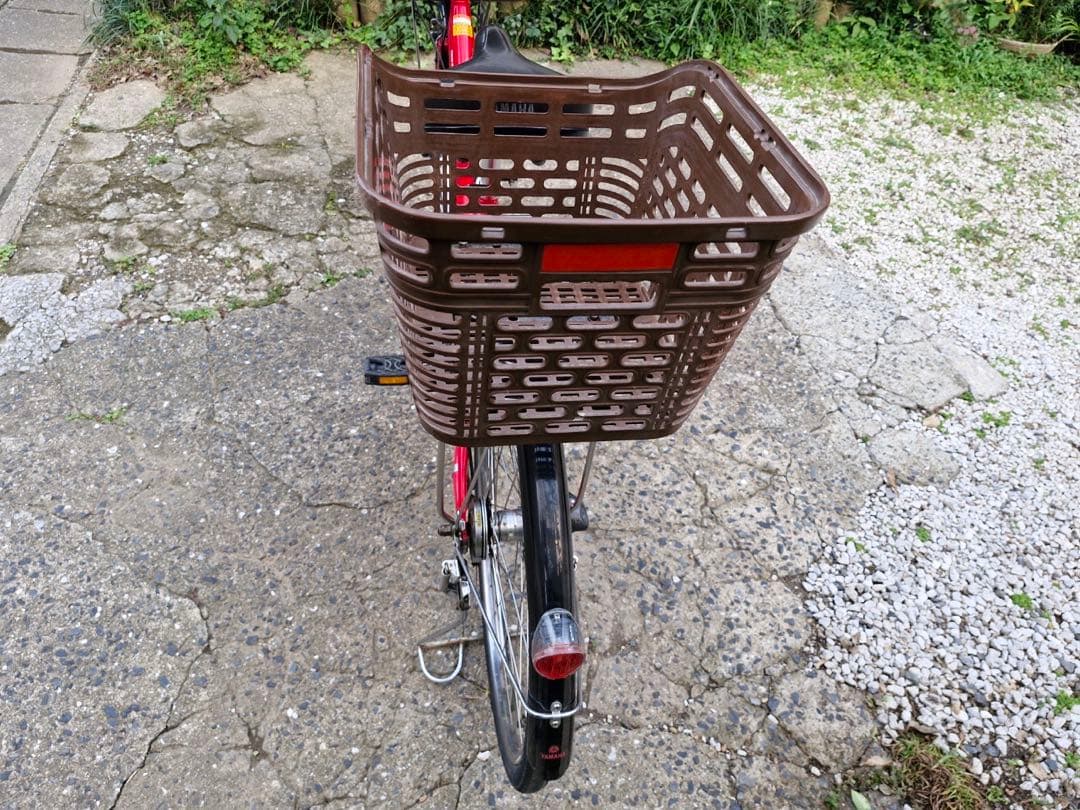 ヤマハ 電動アシスト自転車 赤 pass natura