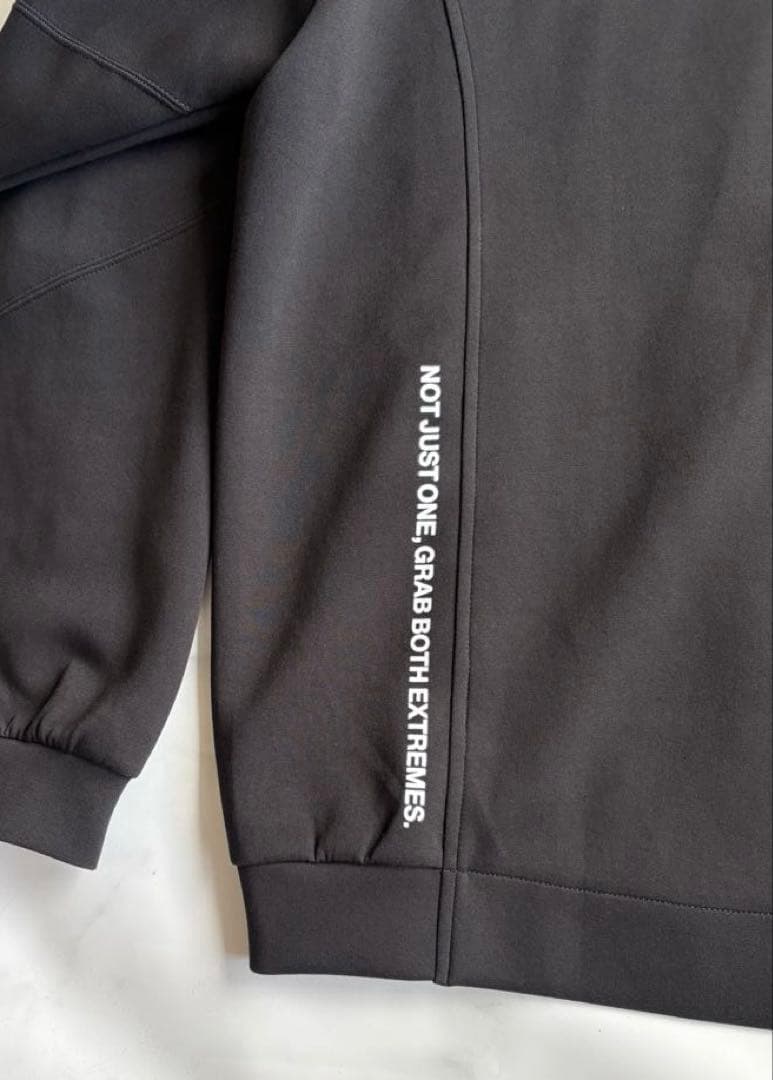 ラフロッグRUFLOG RAGLAN EASY MOVE HOODIEブラックL