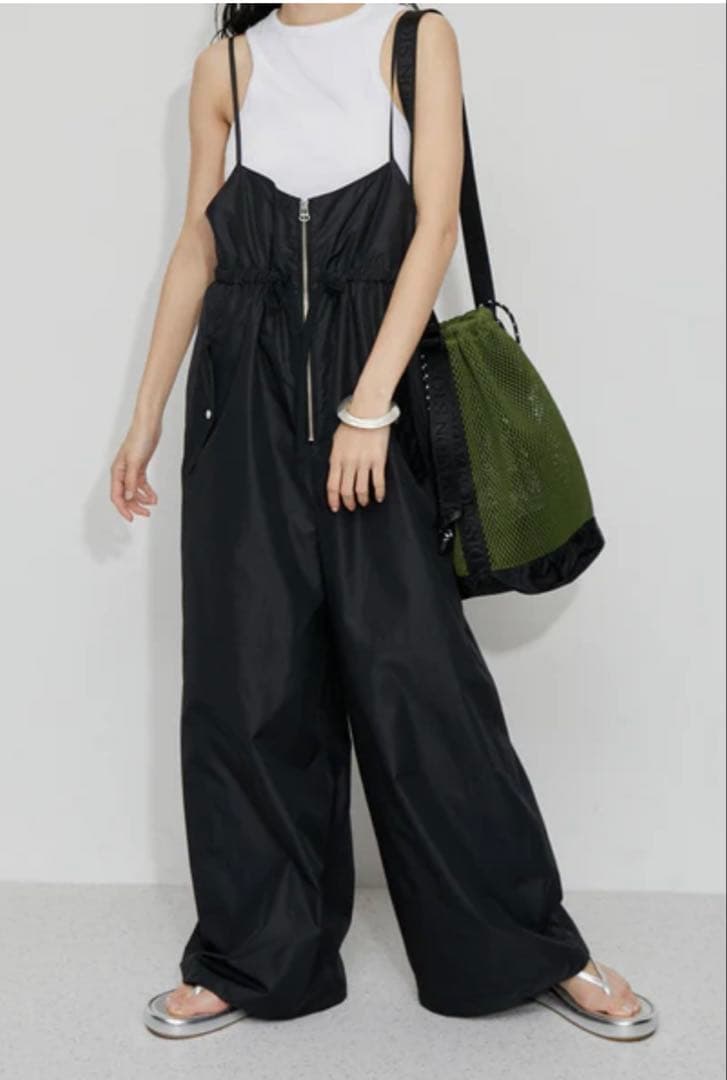 【刃】撥水ロンパース　黒　フリー