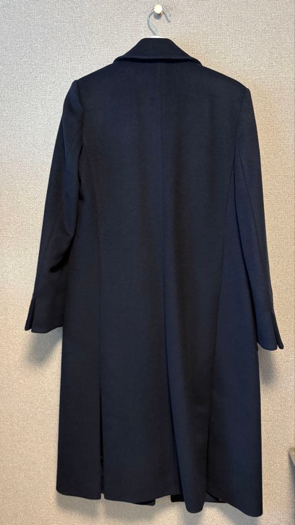 MAX&Co ウール100% ロングコート ベルト付 ラナウェイ ネイビー 38