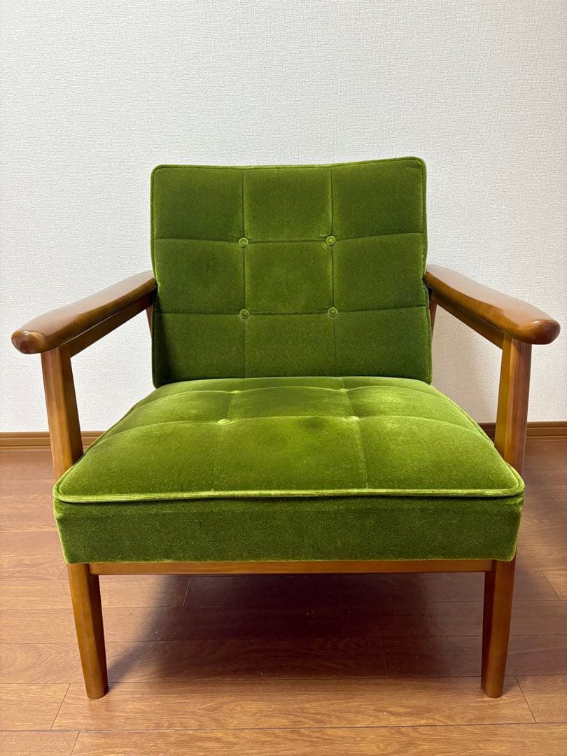 カリモク60 Kチェアー モケットグリーン