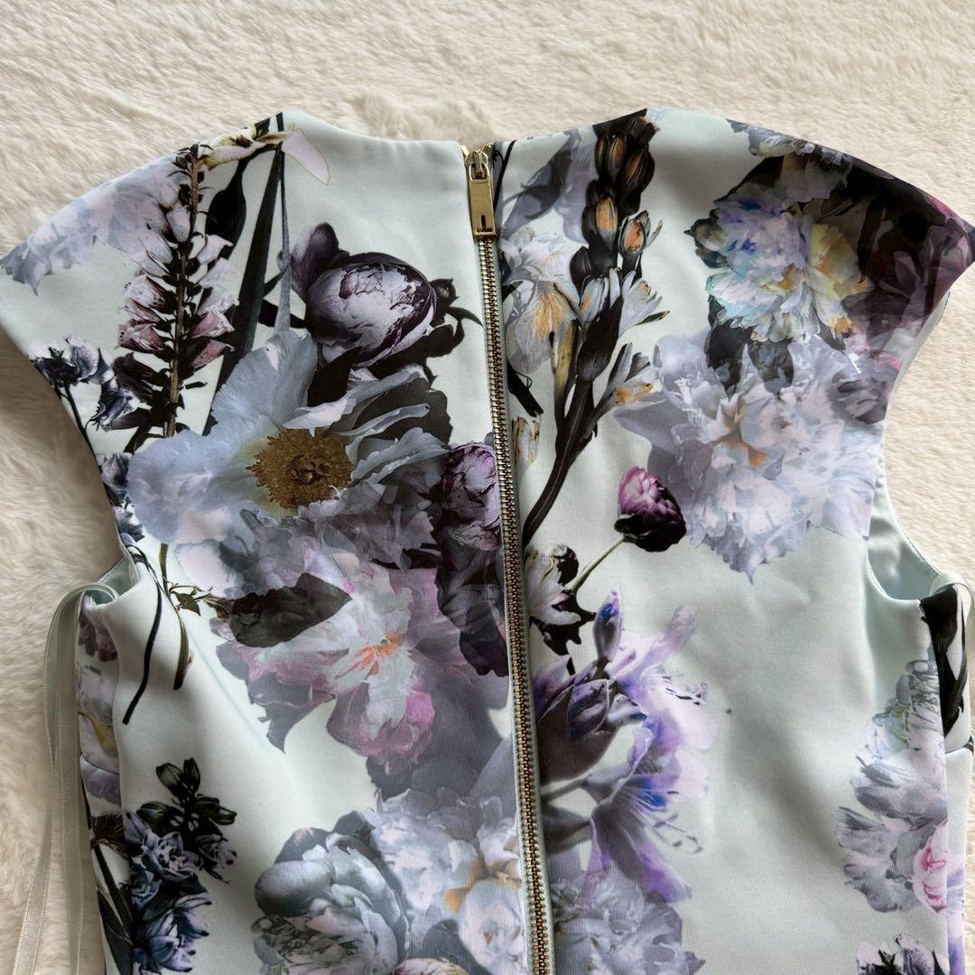 極美品✨TED BAKER フラワー 花柄ワンピース　ミント